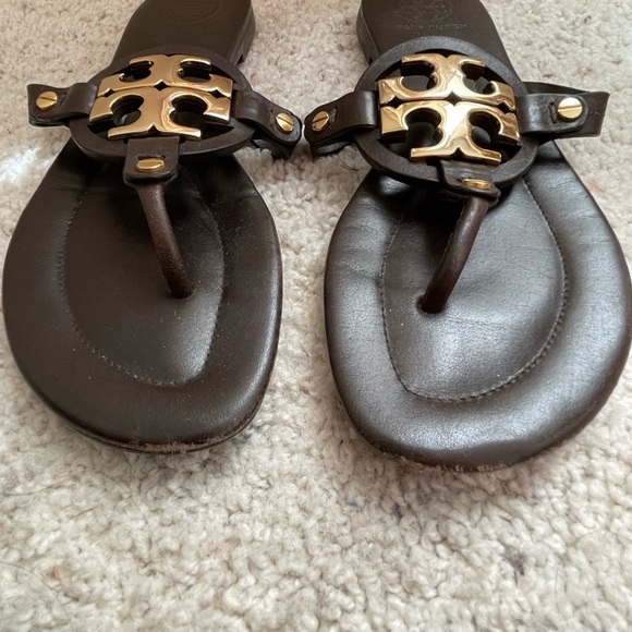 Tory Burch Brown Miller Sandals - Picture 4 of 5